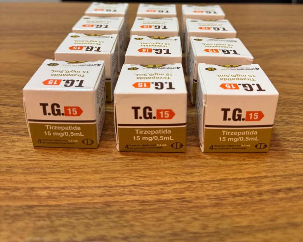 Tirzepatida TG 15: embalagens do produto disponíveis no catálogo
